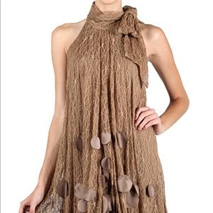 Ryu ModCloth Tie Neck Halter Dress size Small